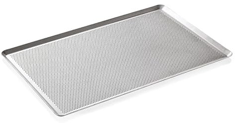4 bandejas de horno de 60 x 40 cm perforadas de aluminio