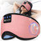 LOVE EYE Sleep Headphones, Bluetooth Eye Mask, Wireless Music Sleep Mask Ultra-Soft Sleeping Headphone Comfy & Washable Perfect for Side Sleepers, Office, Travel, Birthday Gift for Men & Women (Pink)
