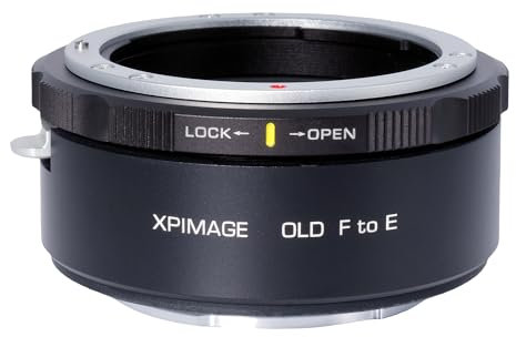 XPIMAGE Lens Mount Adapter Ring Compatible with Nikon F Vintage Lens to Sony E Mount Camera A7M3 A7M4