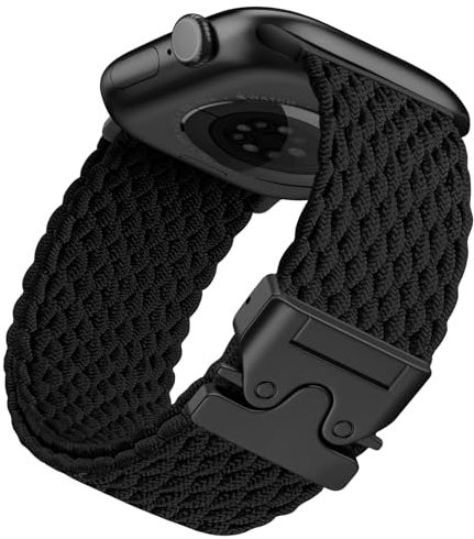 PIOWNN Geflochtenes Armbänder Kompatibel mit Apple Watch Armband 40mm 41mm 42mm 38mm - Stoff Nylon Fallschirmverschluss Band für iWatch Series 11 10 9 8 7 6 5 4 2 1 SE 3