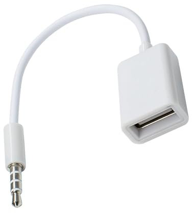 Montesy Cavo adattatore USB per autoradio da 3,5 mm, adatto per sistemi audio e musica in streaming senza funzione di decodifica