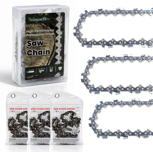 New 12 Inch Chainsaw Chain 3/8LP Pitch .043 Gauge 45 Drive Links, 12 Inch Replacement Chain for Dewalt DCCS621B, Craftsman CMCCS620M1, BLACK+DECKER LCS1240, ECHO, SKIL, Kobalt, RYOBI & More - R45