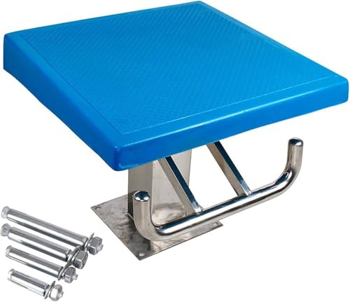 WANGYYDS Pool-Startblock Mit One-Step-Sprungtechnik Und Sprungplattform FüR SchwimmwettkäMpfe Mit Griff, 15° Neigung Und 250 Kg / 550 lbs Tragkraf, für Schwimmbäder Professioneller Wettkampf,Standard