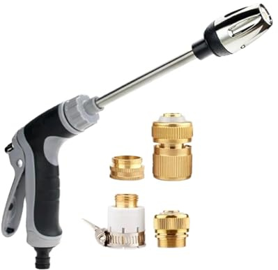 Nettoyeur Haute Pression | Arroseur de Jardin à Rotation 360° - Nettoyeur Portable pour Voiture 3 Modes | pour Extérieur, Maison, Terrasse, Patio, Fenêtre, Voiture, Jardin,