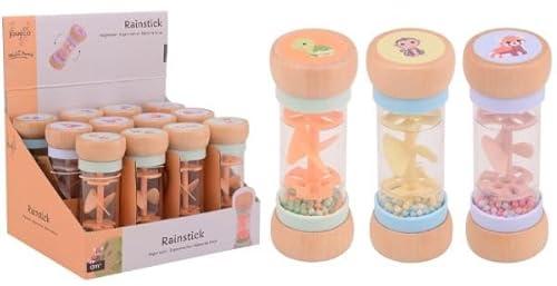 JohnToy Regenrassel sensorisches Spielzeug Mike und Molly 15 cm