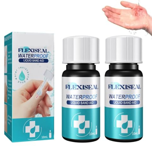 Cerotto Liquido,2pc Cerotto Liquido per Ferite,Bendaggio Liquido,Cerotto Liquido per Pelle,Colla Liquida per Bendaggi,Colla Gel per Bendaggi,Bendaggi Impermeabili per Tutti Gli Usi