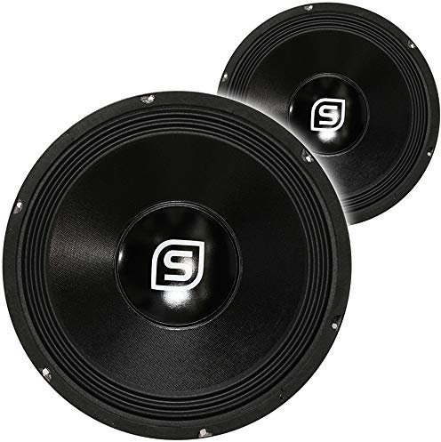 Skytec SPSL12 12 Inch Replacement DJ Disco Speaker Chassis Pair – 1200W Max, 8 Ohms Impedance, High-Power Bass Driver Cones, DIY PA Audio Parts & Spares