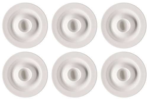 Rosenthal Jade Weiss Eierbecher-Set 6tlg.