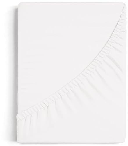 Burrito Blanco 100% A8 Verstellbares Bettlaken Aus Baumwolle Für 180x190 cm Doppelbett Bis 180x200 cm (weitere Verfügbare Maße), Farbe Weiß
