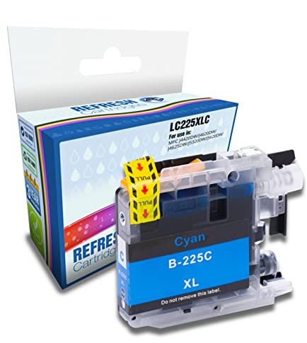 Refresh Cartridges Compatible Ink Cartridge Replacement for Brother LC225XLC (Cyan)
