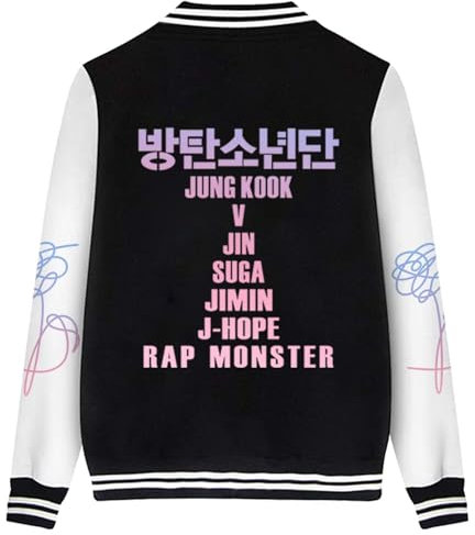 Dolpind Kpop Jacket Love Yourself Baseballjacke Jimin Jungkook V Suga Rap Jhope Hoodie
