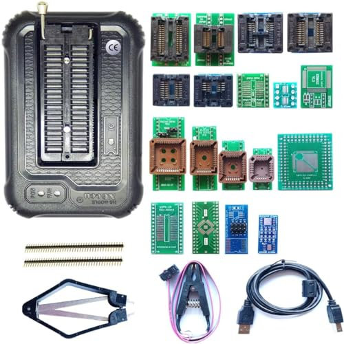 Xgecu TL866II Plus Upgraded Xgecu T48 Programmer 18 Adapter t48 eprom Programmer TL866-3G IC Bios AVR MCU SPI Nor NAND Flash EMMC Clip Socket