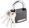 KZG60 Cadenas avec 5 clés Gris 60 mm