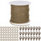 SUNNYCLUE 33 Feet Jewellery Making Chain Bulk 2mm Antique Bronze Kabelkette Mit 30 Karabinerverschlüssen Und 100 Biegeringen Für Halsketten-Ohrring-Armbänder, Nickel Frei