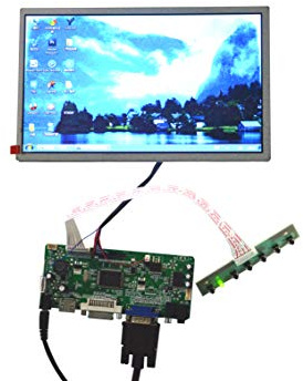 NJYTouch HDMI, DVI, VGA, LCD-Controller-Platine mit 25,7 cm (10,1 Zoll) HSD100IFW1-A00 1024 x 600 30-poligem LED-Bildschirm