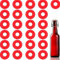 25 Stück Silikon Dichtungsring Trinkflasche, Gummi Dichtungsscheibe für Schaukel Flip Flaschen, Auslaufsicher Dichtungen, Kompatibel mit Grolsch Flaschen Brauen Flaschen Dichtungseinsatz
