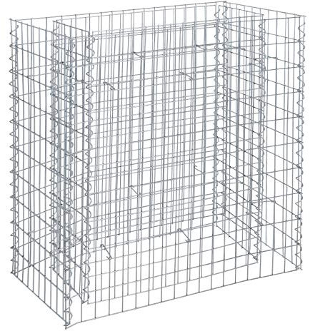 ESTEXO Hochbeet Gabionenhochbeet Gabione Pflanzkorb Drahtgitter Steinkorb Verzinkt Korb Stahlgabione Stahlkorb Metallbeet Metallhochbeet (630x50x100 cm)