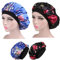 Nacht Schlaf Mütze,2 Stück Satin Bonnet Elastisch Breit Band Hut Satin Cap für Frauen Mädchen schlafen Chemo Haarausfall