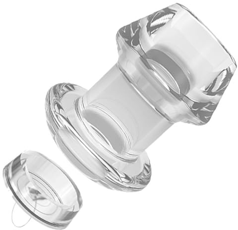 Hohl Anal Expander mit Stecker,Transparent Anal Expansion Spekulum,Analplug Vagina Dilatator Prostata Massage Einlauf anal tunnel plug Sexspielzeug für Frauen Manner Paare (Transparent-XL)