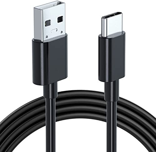 Adhiper Ladekabel für Xbox / PS5, Ladekabel kompatibel mit Xbox Series Controller, Sony PS5 Controller und Nintendo Switch, 50cm/1m/2m USB 2.0 Typ C-Schnellladekabel(1M/Schwarz)
