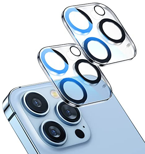 Giftorld [2 Pack] Camera Len Protector for iPhone 13 Pro/13 Pro Max - Screen Protector Tempered Glass, Case Friendly No-Bubble HD Clear Anti-Scratch Camera Lens Screen Protector