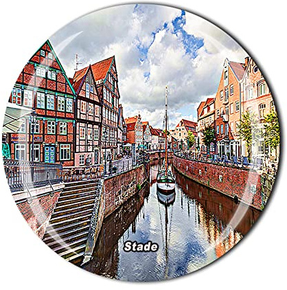 Kühlschrankmagnet Stade Niedersachsen Deutschland Kristall Touristen Souvenir Geschenkkollektion Kühlschrank Magnet Aufkleber