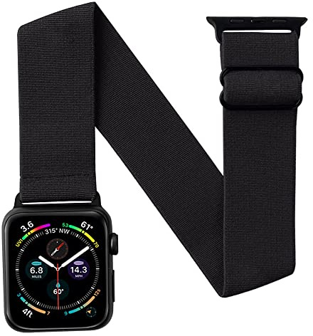 JEMACHE Elastic Arm/Ankle Band for Apple Watch 49/46/45/44mm, 42/41/40mm iWatch Series 11 10 9 8 7 6 5 4 SE Ultra, Sport Strap Unisex Armband/Ankleband