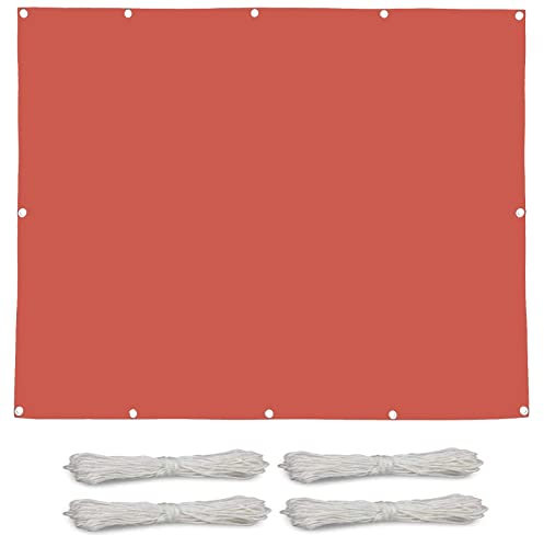 GUOGAI Voile d'ombrage Jardin 2x3M Protection Solaire et UV Rectangulaire Toile pour Pergola Kit de Montage Inclus pour Jardin Terrasse Balcon, Red
