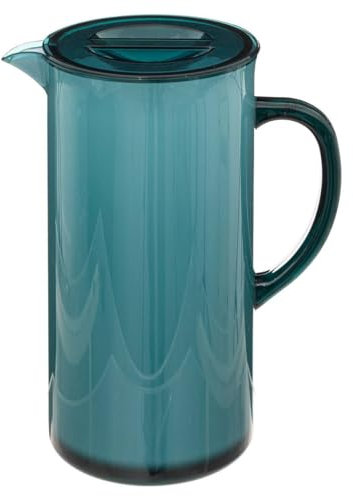 5five - pichet avec couvercle square bleu pétrole