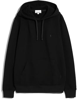ARMEDANGELS Herren Sweathoodie aus Bio-Baumwoll Mix PAARLO Comfort Regular Fit Black