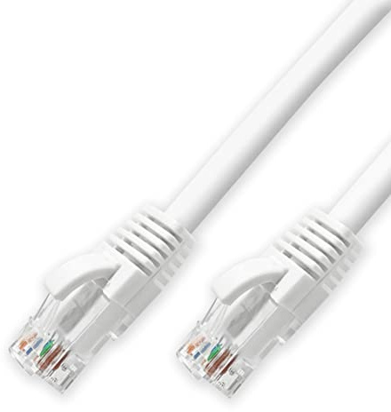 D.Square Ethernet-LAN-Kabel, 0,25 m, Cat.6 U/UTP Weiß, LSOH-Netzwerkkabel, RJ45-Stecker, 1 GB/s, ideal für Router/Moderms, Switch, Repeater, Computer, Laptop, lokales Netzwerk.