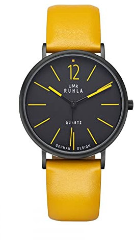 Ruhla Herren Analog Quarz Uhr mit Leder Armband RS202524