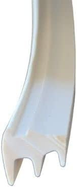 GUARNIZIONE FERMAVETRO IN PVC UNIVERSALE confezione da 5m .Bordatura ad incastro solo pressione per finestre e balconi e infissi. (7mm, Bianco)