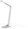 KHG LED-Schreib-Tischleuchte in Silber aus Metall, dimmbar mit Touchschalter, USB-Anschluß und Timer-Funktion, Farbwechsel CCT (Weißspektrum) 3.000-6.000 K, für Arbeitszimmer und Büro