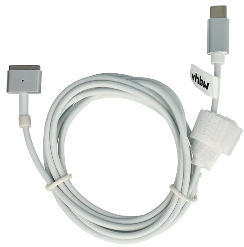 vhbw Cable Adaptador USB Tipo C a MagSafe 2 Compatible con Apple MacBook Air 11 (2012-2017) Notebook, portátil - 170 cm, 65 W, PVC
