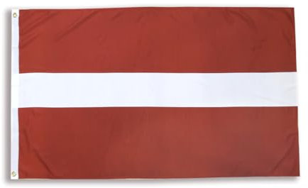 Sonia Originelli premium Fahne für jede Gelegenheit - hissfertig & wetterfest -Größe: ca. 90 x 150 cm, Farbe: Lettland, Latvia