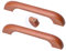 2 Stück Möbelgriffe holz Bunte Züge für das Kinderzimmer SchubladenKnöpfe Massivholz Schrankgriffe Profilgriff für Kleiderschrank,Schrankbeschläge Dekoration Türklinken (Braun,Lochabstand 128mm)