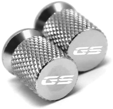Motorrad-Ventilkappen Aluminium Motorrad Zubehör Rad Reifen Ventil Stem Caps Abdeckungen Für BMW LC ADV F750GS F850GS F750 GS F850 GS F 750 GS F 850 GS (Color : Silver)