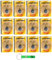 12 x DENIM Classic After Shave Gold, After Shave Perfekt, um die Haut frisch zu halten, 100 ml + Schlüsselanhänger von Beni Culinari