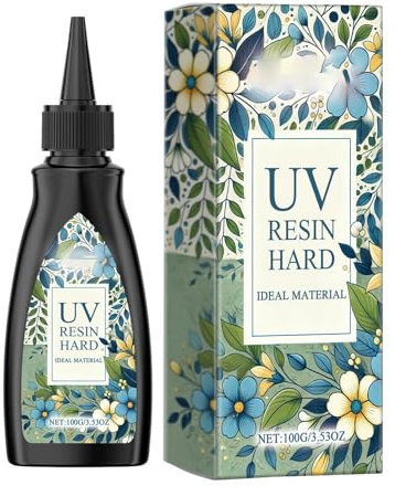 Rrlihjgu Colla UV, colla in resina | Colla in resina ad asciugatura rapida - Colla in resina ad asciugatura rapida da 100 g per la creazione di gioielli, decorazioni artigianali, colla multifunzionale