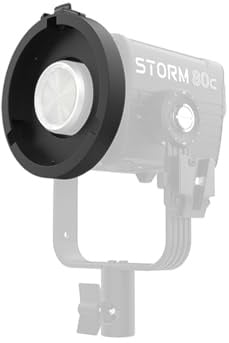 Aputure Storm 80c Bowens Mount Adapter, Metal Accessory Adapter for Compatibility with Bowens Mount Accessories | Metal Accessory for Compatibility, Accessories