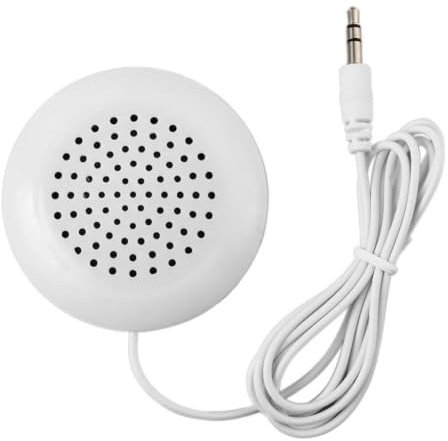BBASILIYSD Mini haut-parleur stéréo portable de 3,5 mm, haut-parleur portable sous l'oreiller pour dormir, mini haut-parleur stéréo 3,5 mm, pour MP3, MP4, téléphone, CD portable
