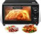 Forno elettrico posabile 13 l, compatto, mini forno elettrico 700 W con 1 griglia e 1 vassoio, termostato regolabile fino a 240 °C, timer 60 min, mini forno ideale per il campeggio