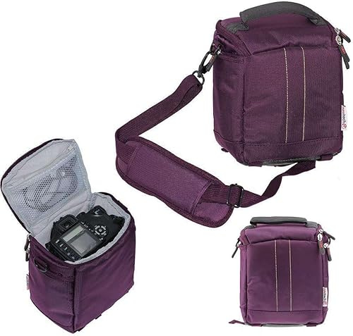 Navitech Lila DSLR SLR Kamera Tasche Kompatibel mit dem Kodak Pixpro Astro Zoom AZ426 Digital Camera