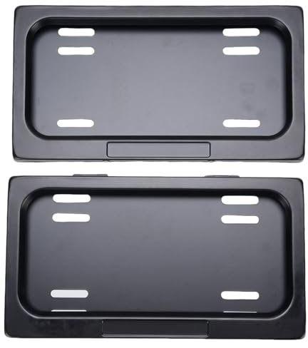 Kennzeichenrahmen, Eisenwetter -Nummernschildhalter mit Fernbedienung für US -Elektrofahrzeuge mit Fernbedienung