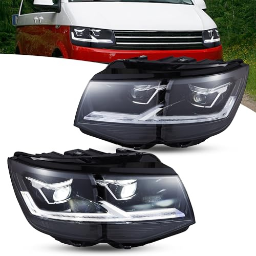 VLAND Scheinwerfer für Transporter T6 Multivan Caravelle 2015-2019, Mit E-Prüfzeichen, 1 Satz