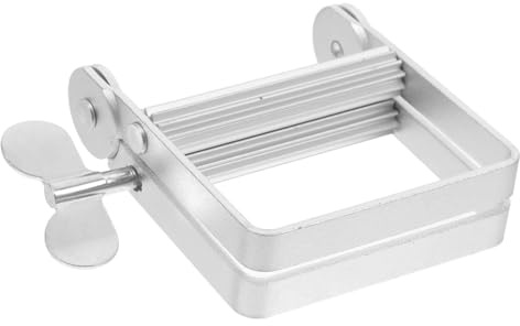 HANABASS 2stücke Tubenausdrücker für Zahnpasta und Haarfarbe Manueller Extruder Wiederverwendbarer Tubenquetscher aus Aluminium und Eisen Praktisches Ausdrückwerkzeug für Cremes Salben