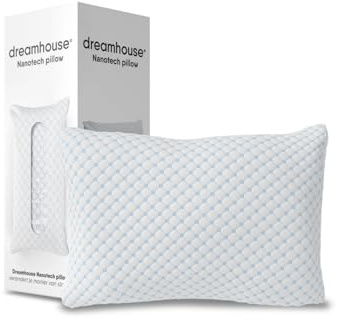 BSS BEDDING Dreamhouse Orthopädisches Nackenstützkissen 50x70 cm, Höhenverstellbares Memory Foam Kissen mit Kühlender Blue Cell Seite, Bambusstoff & Waschbarem Bezug