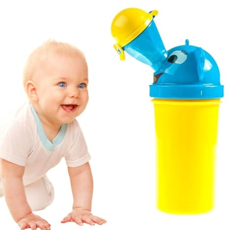 Toddler Urinal Portable Baby Boy Pp Blue Travel Car | Smooth Edge, Sealed Design, Humanized Shape for Boys and Girls, Compact Emergency Toilet for Trips