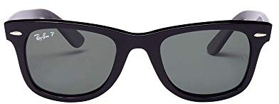 Ray-Ban RAYBAN Unisex-Erwachsene 0RB2140 901/58 50 Sonnenbrille, Schwarz (Black/Crystal Green Polarized)